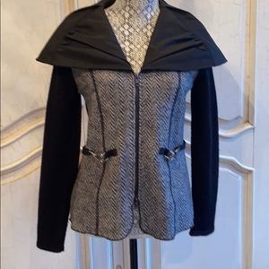 Nubby wool blend jacket
